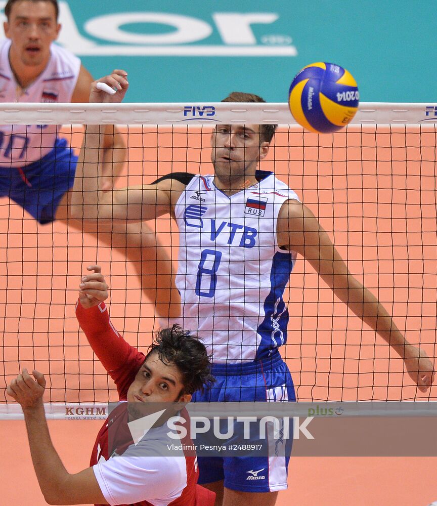 2014 FIVB Volleyball Men's World Championship. Russia vs. Mexico