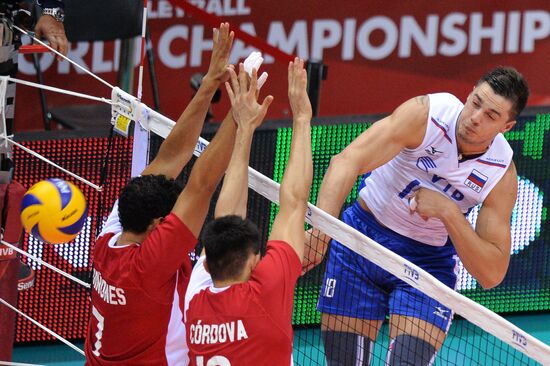 2014 FIVB Volleyball Men's World Championship. Russia vs. Mexico