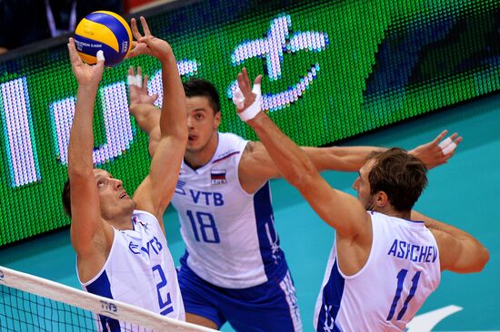 2014 FIVB Volleyball Men's World Championship. Russia vs. Mexico