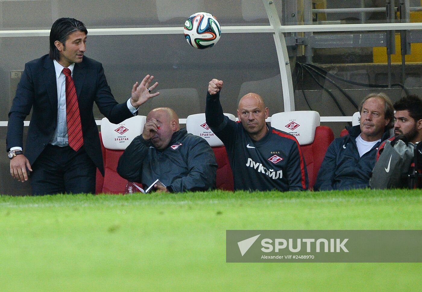Football. Friendly match Spartak vs. Crvena Zvezda