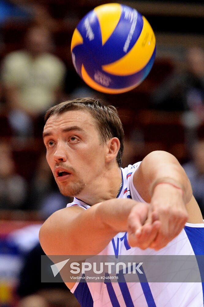 2014 FIVB Volleyball Men's World Championship. Russia vs. Mexico
