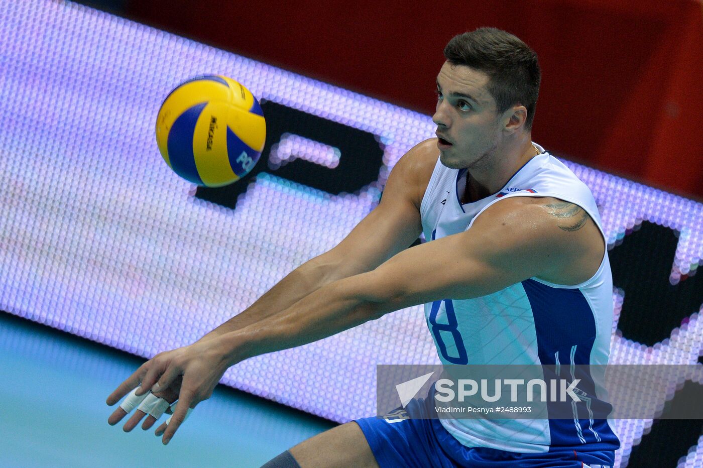 2014 FIVB Volleyball Men's World Championship. Russia vs. Mexico