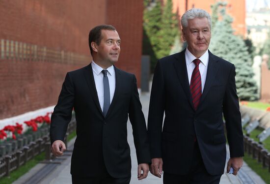 Dmitry Medvedev attends City Day celebrations on Red Square