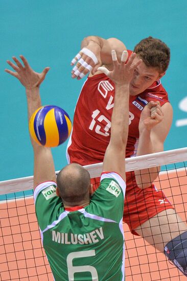 2014 FIVB Volleyball Men's World Championship. Russia vs. Bulgaria