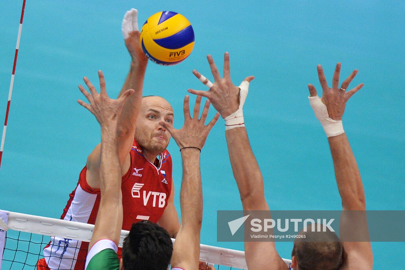 2014 FIVB Volleyball Men's World Championship. Russia vs. Bulgaria