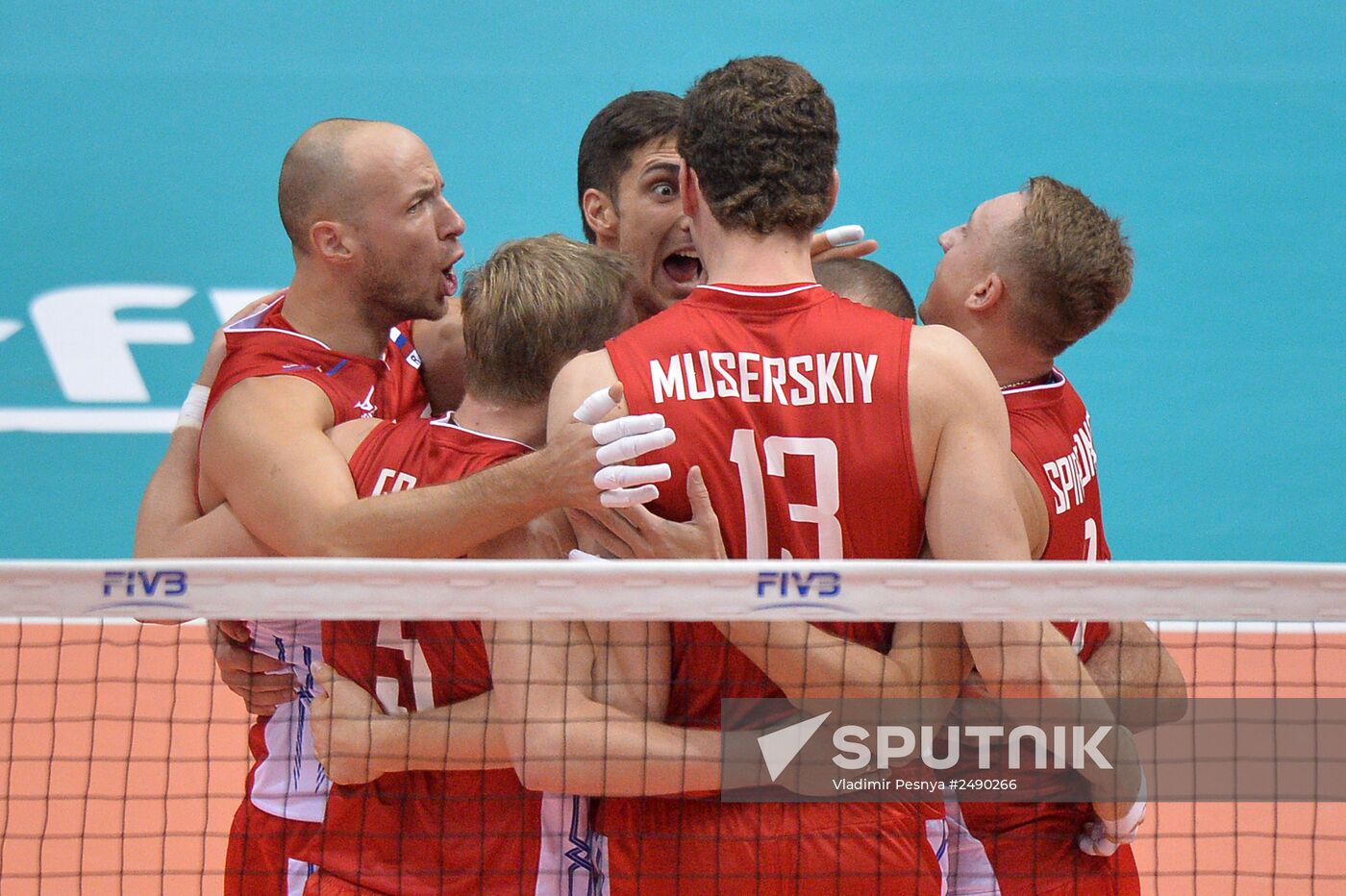 2014 FIVB Volleyball Men's World Championship. Russia vs. Bulgaria