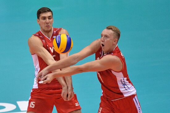 2014 FIVB Volleyball Men's World Championship. Russia vs. Bulgaria