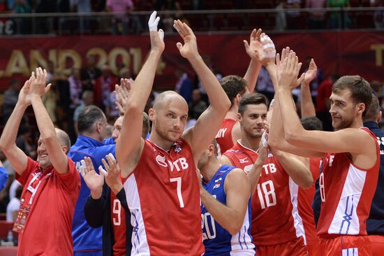 2014 FIVB Volleyball Men's World Championship. Russia vs. Bulgaria