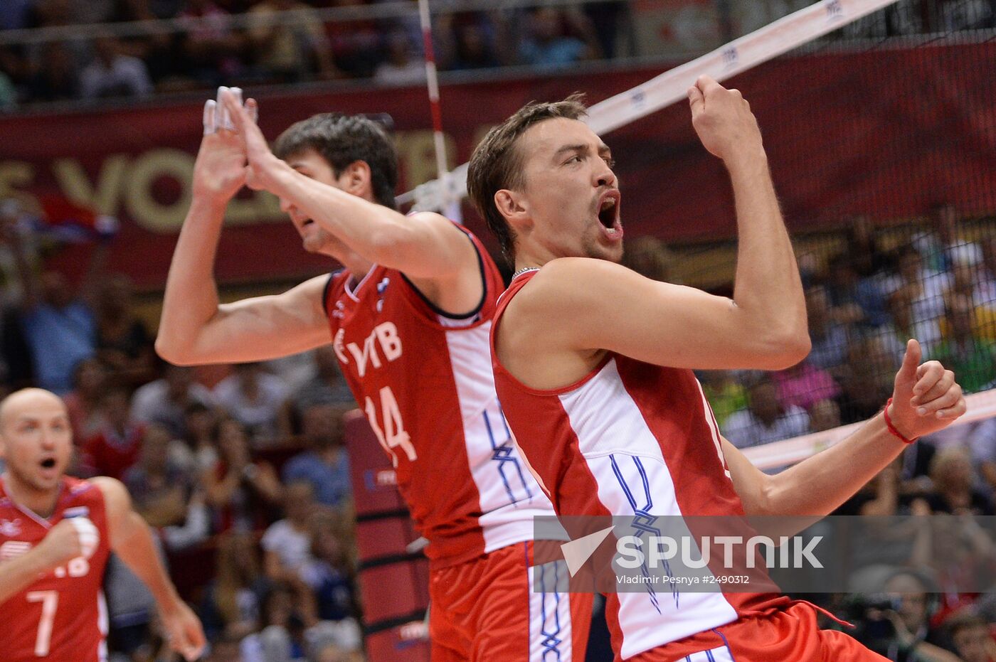 2014 FIVB Volleyball Men's World Championship. Russia vs. Bulgaria