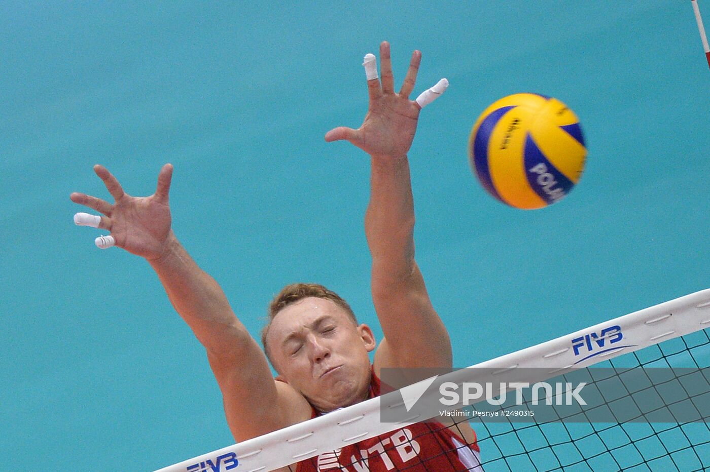 2014 FIVB Volleyball Men's World Championship. Russia vs. Bulgaria