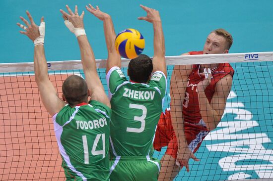 2014 FIVB Volleyball Men's World Championship. Russia vs. Bulgaria