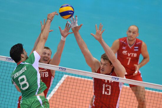 2014 FIVB Volleyball Men's World Championship. Russia vs. Bulgaria