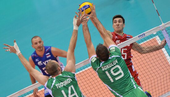 2014 FIVB Volleyball Men's World Championship. Russia vs. Bulgaria