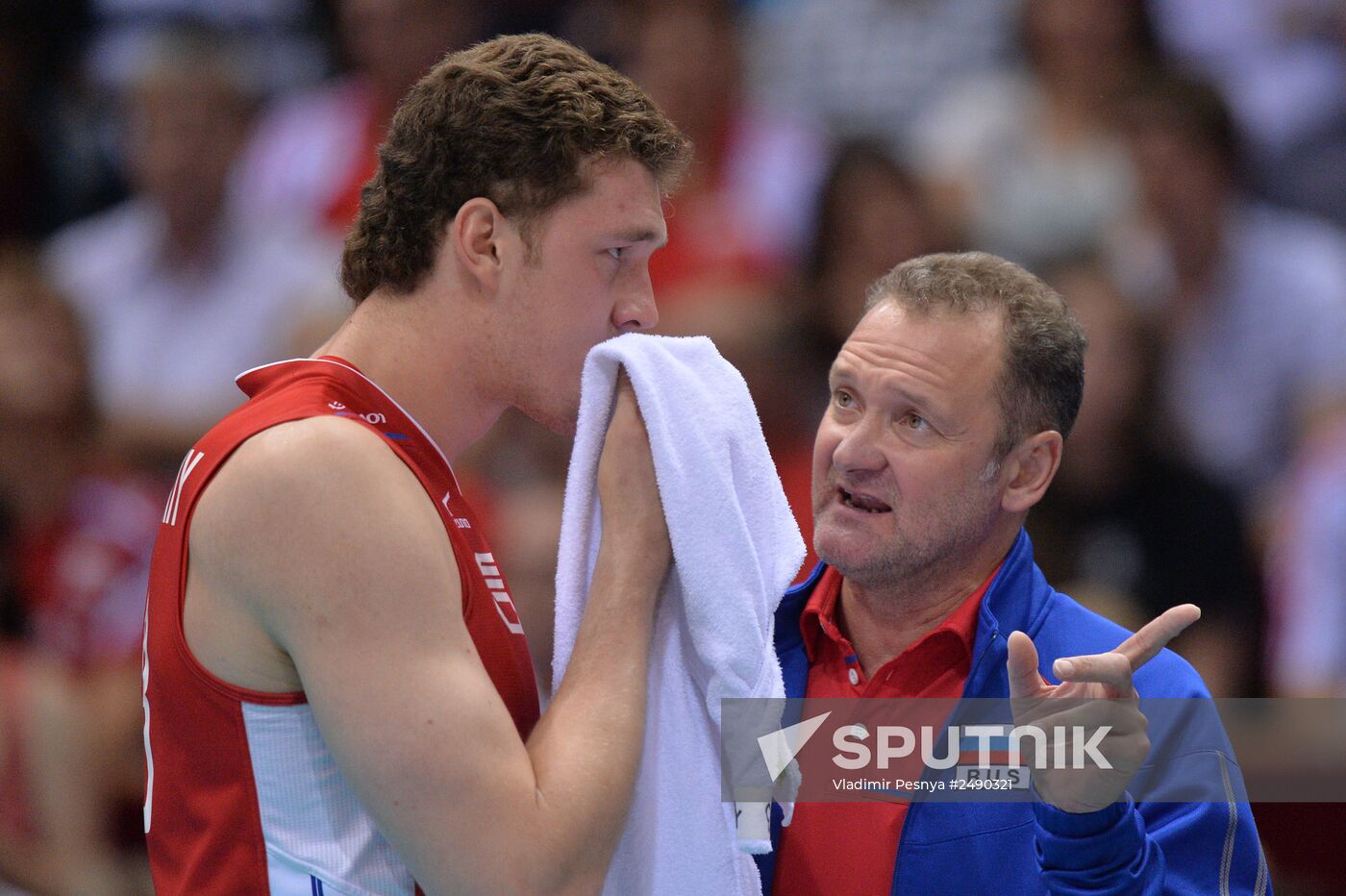 2014 FIVB Volleyball Men's World Championship. Russia vs. Bulgaria