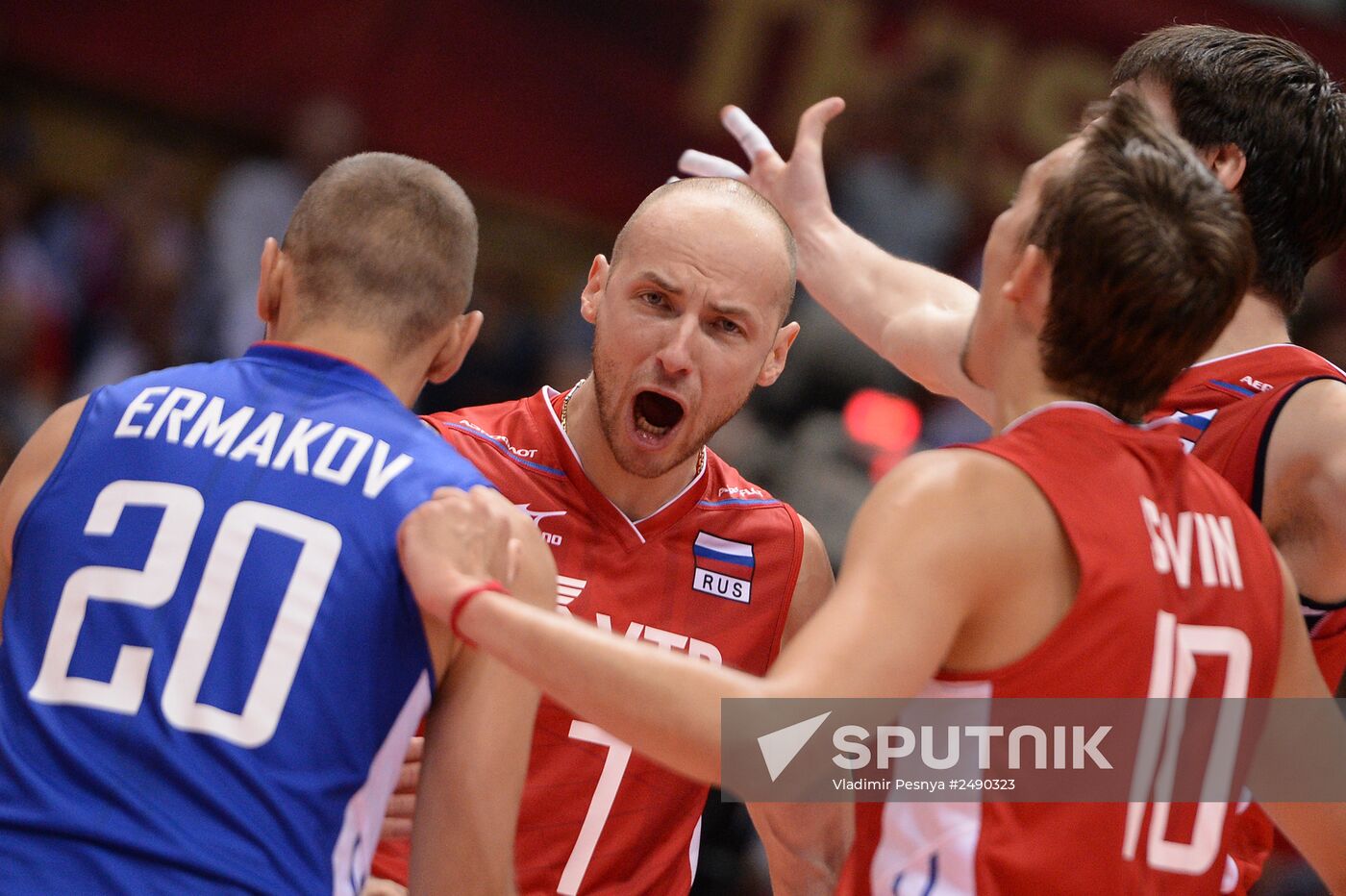 2014 FIVB Volleyball Men's World Championship. Russia vs. Bulgaria