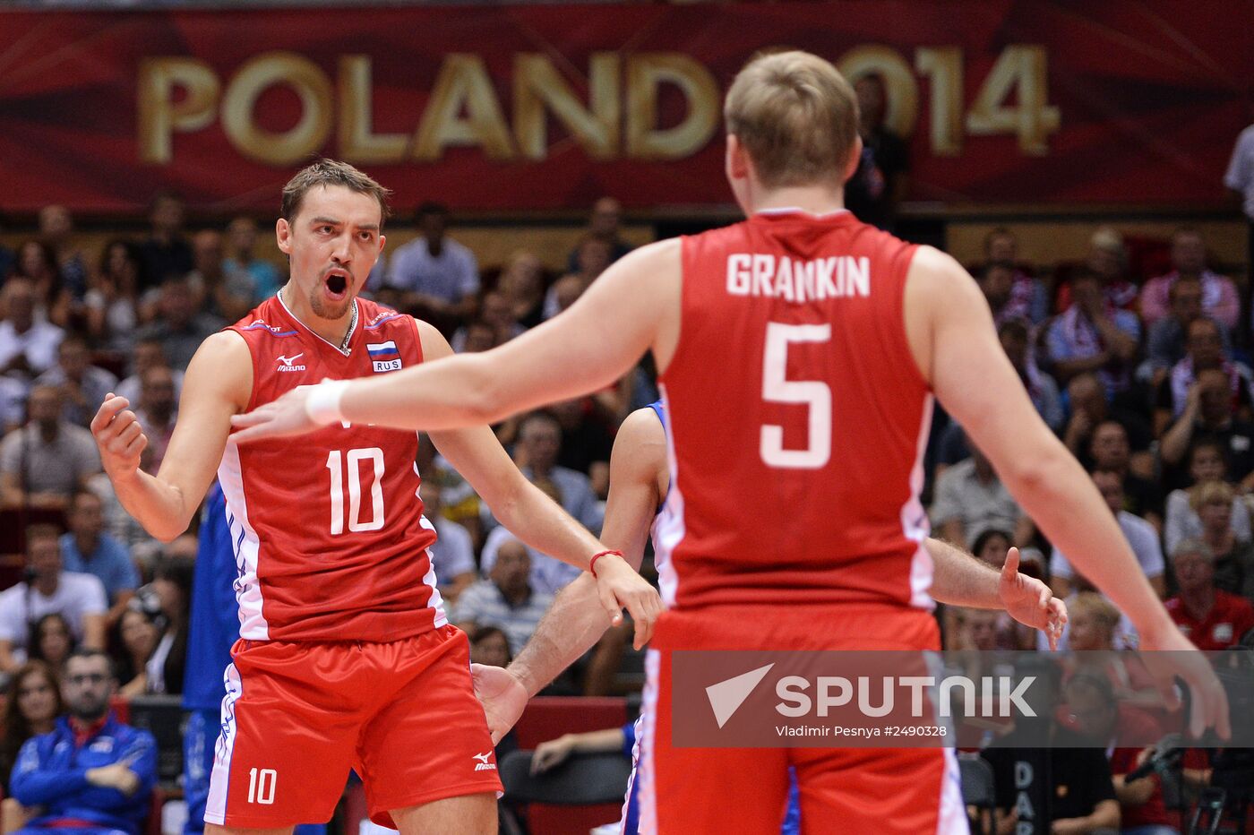 2014 FIVB Volleyball Men's World Championship. Russia vs. Bulgaria