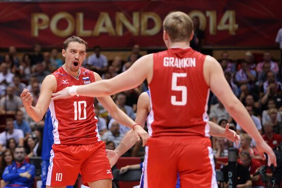 2014 FIVB Volleyball Men's World Championship. Russia vs. Bulgaria