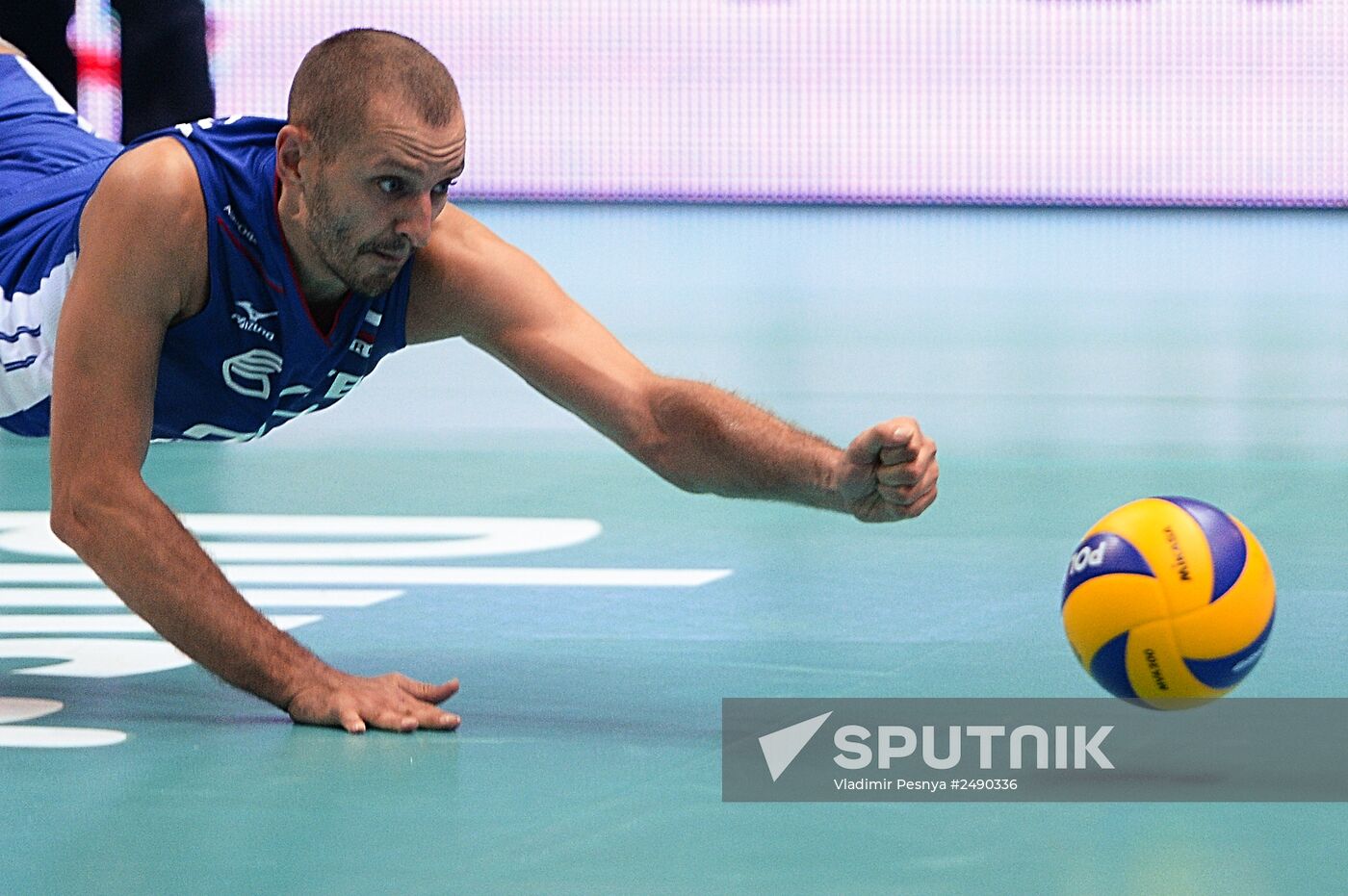 2014 FIVB Volleyball Men's World Championship. Russia vs. Bulgaria