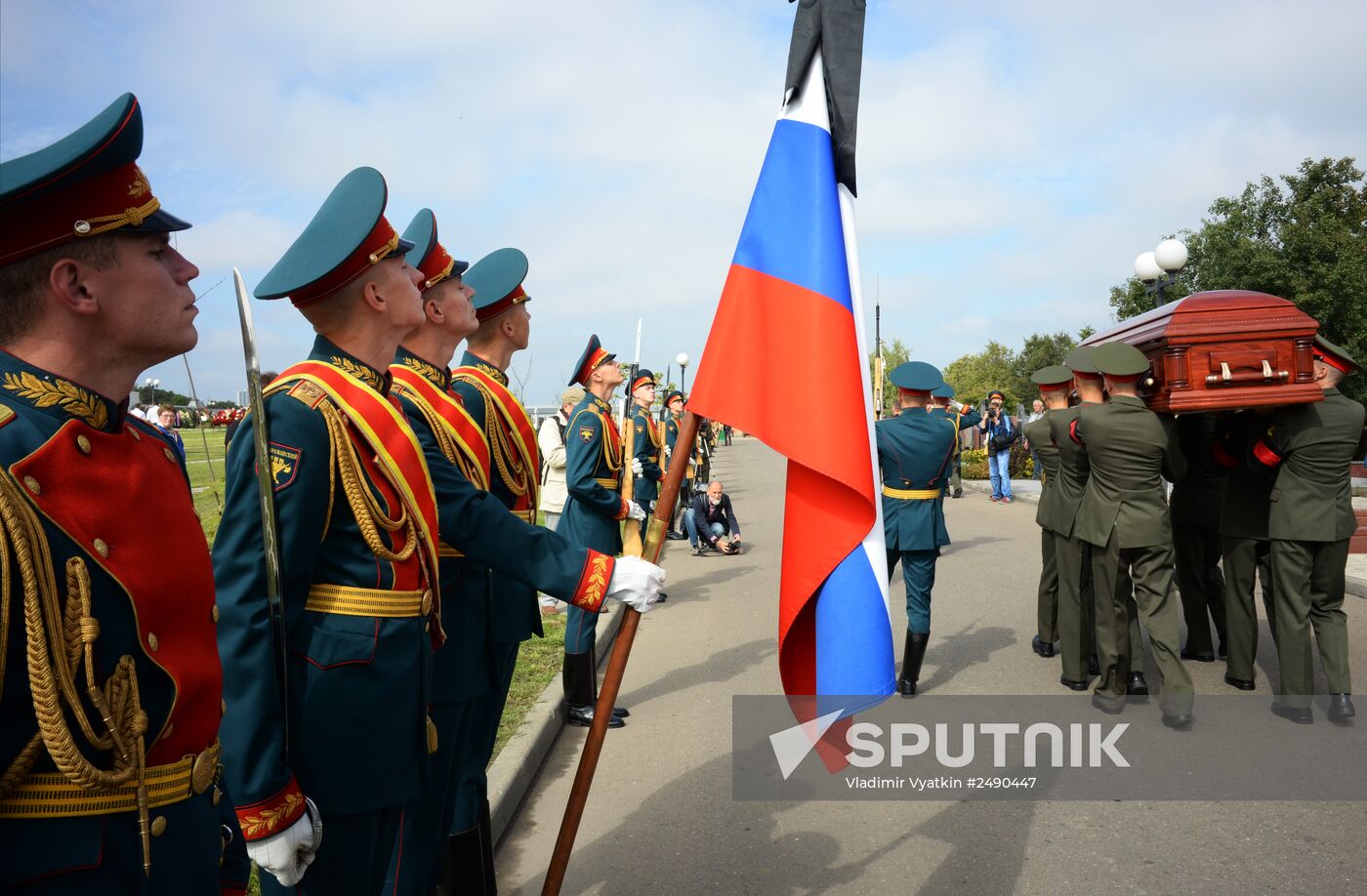 Funeral of photojournalist Andrei Stenin