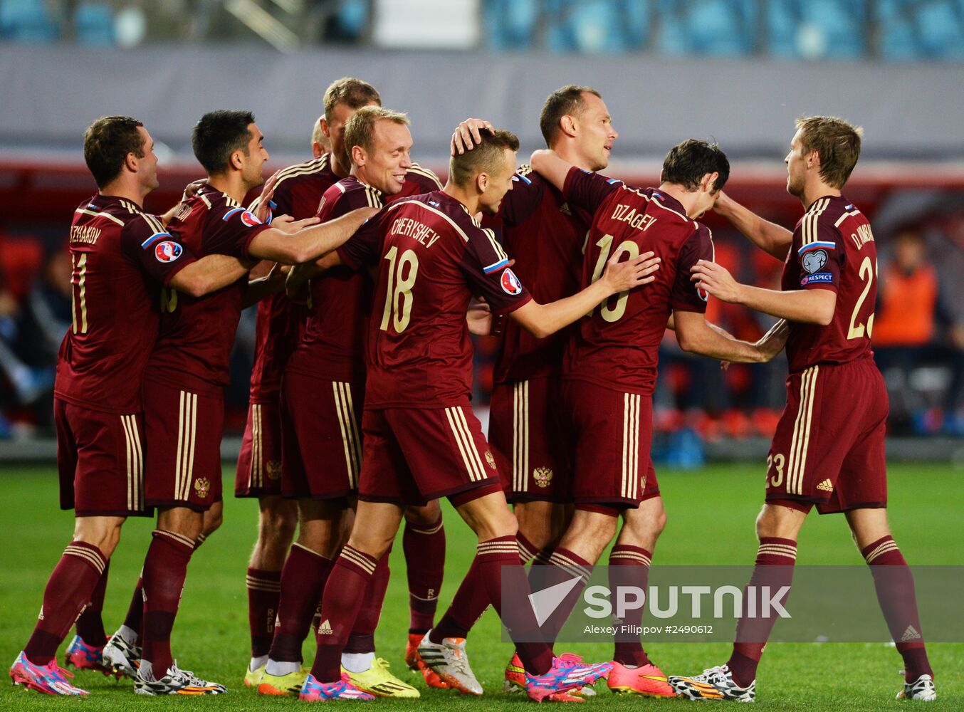 UEFA Euro 2016 qualifier. Russia vs. Liechtenstein