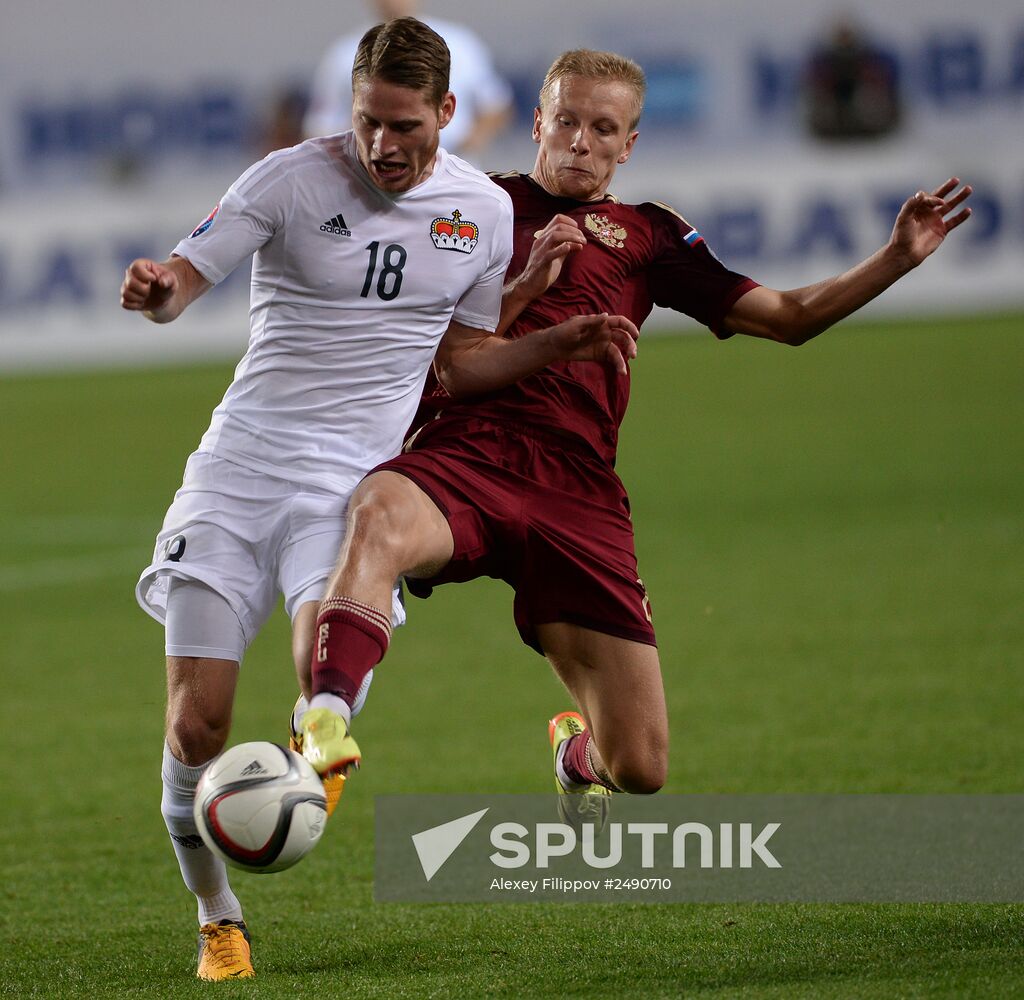 UEFA Euro 2016 qualifier. Russia vs. Liechtenstein