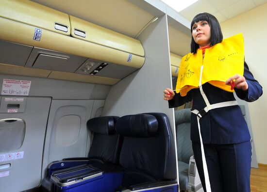 Job training center for flight stewards