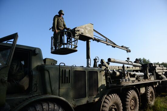 Exercise at Chebarkul firing range