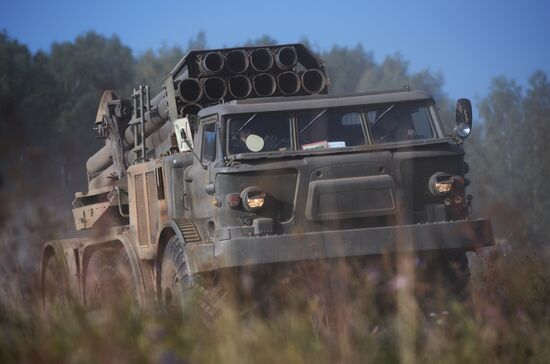 Exercise at Chebarkul firing range