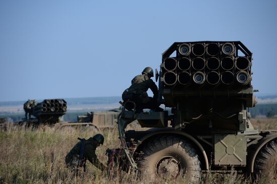 Exercise at Chebarkul firing range