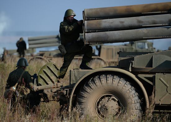 Exercise at Chebarkul firing range