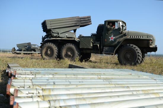 Exercise at Chebarkul firing range