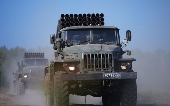 Exercise at Chebarkul firing range