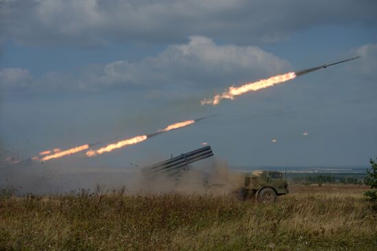 Exercise at Chebarkul firing range