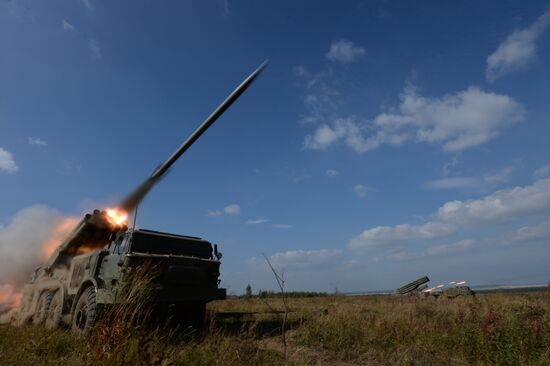 Exercise at Chebarkul firing range