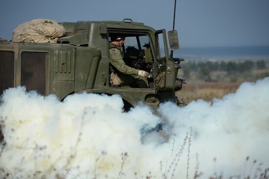 Exercise at Chebarkul firing range