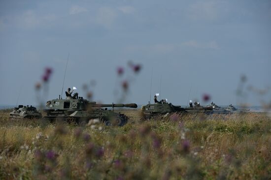 Exercise at Chebarkul firing range