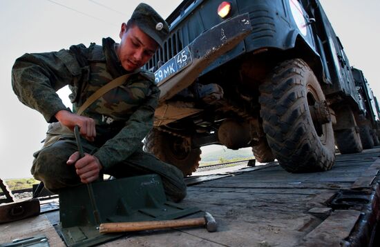 Checking the combat readiness of the Eastern Military District's forces