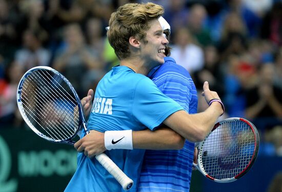 Tennis. Davis Cup. Russia vs. Portugal. Day Two