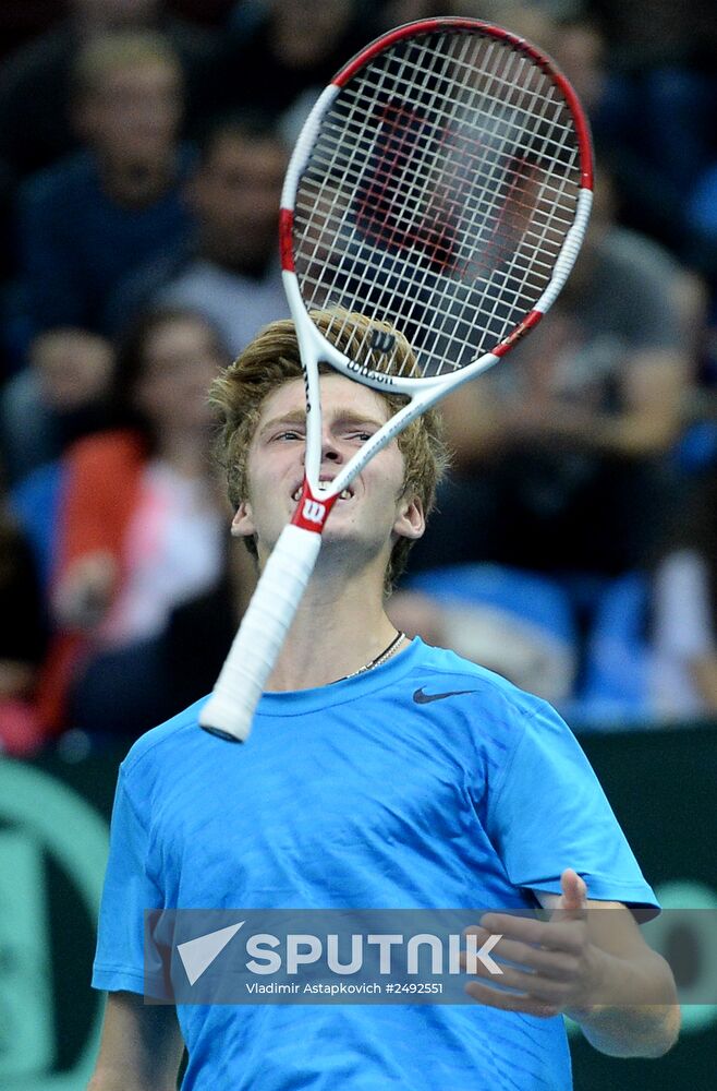 Tennis. Davis Cup. Russia vs. Portugal. Day Two