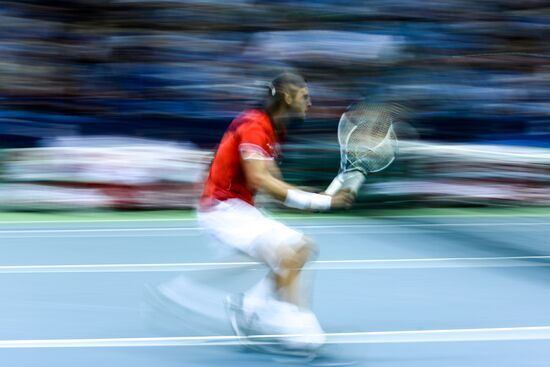 Tennis. Davis Cup. Russia vs. Portugal. Day Two