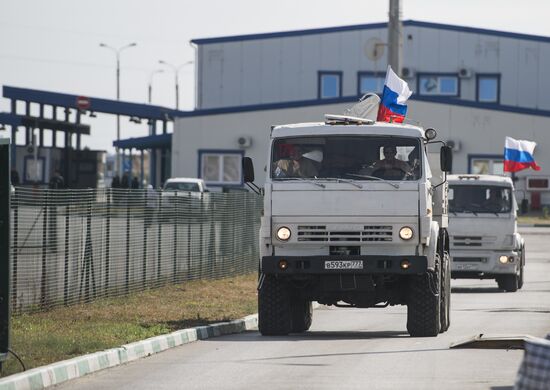 Russia's humanitarian aid convoy for southeastern Ukraine