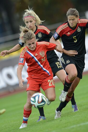 Football. World Cup 2015 qualification. Women. Russia vs. Germany