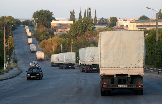 Russia's humanitarian aid convoy for southeastern Ukraine