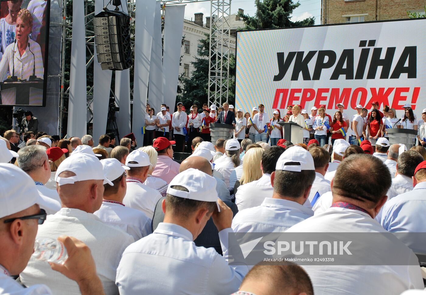Batkivshchyna party meeting in Kiev