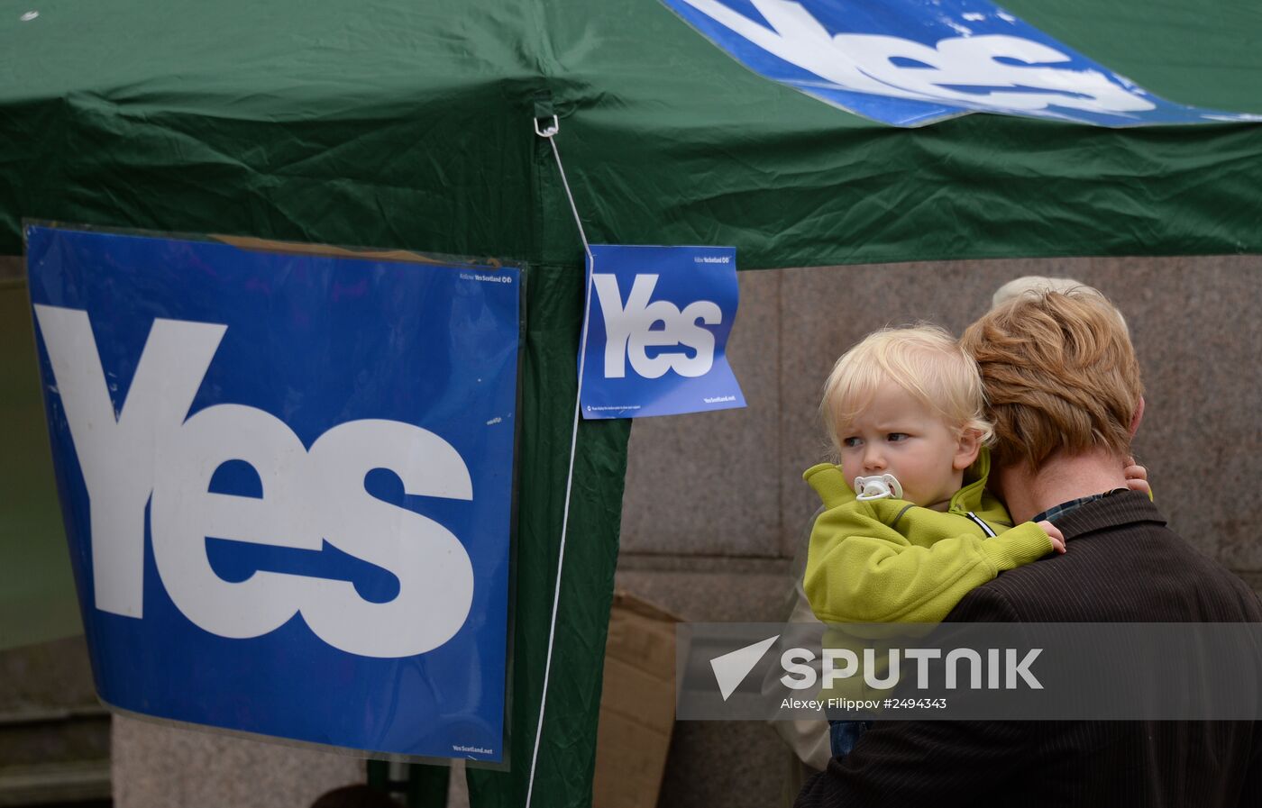 Edinburgh on the eve of referendum on Scottish Independence
