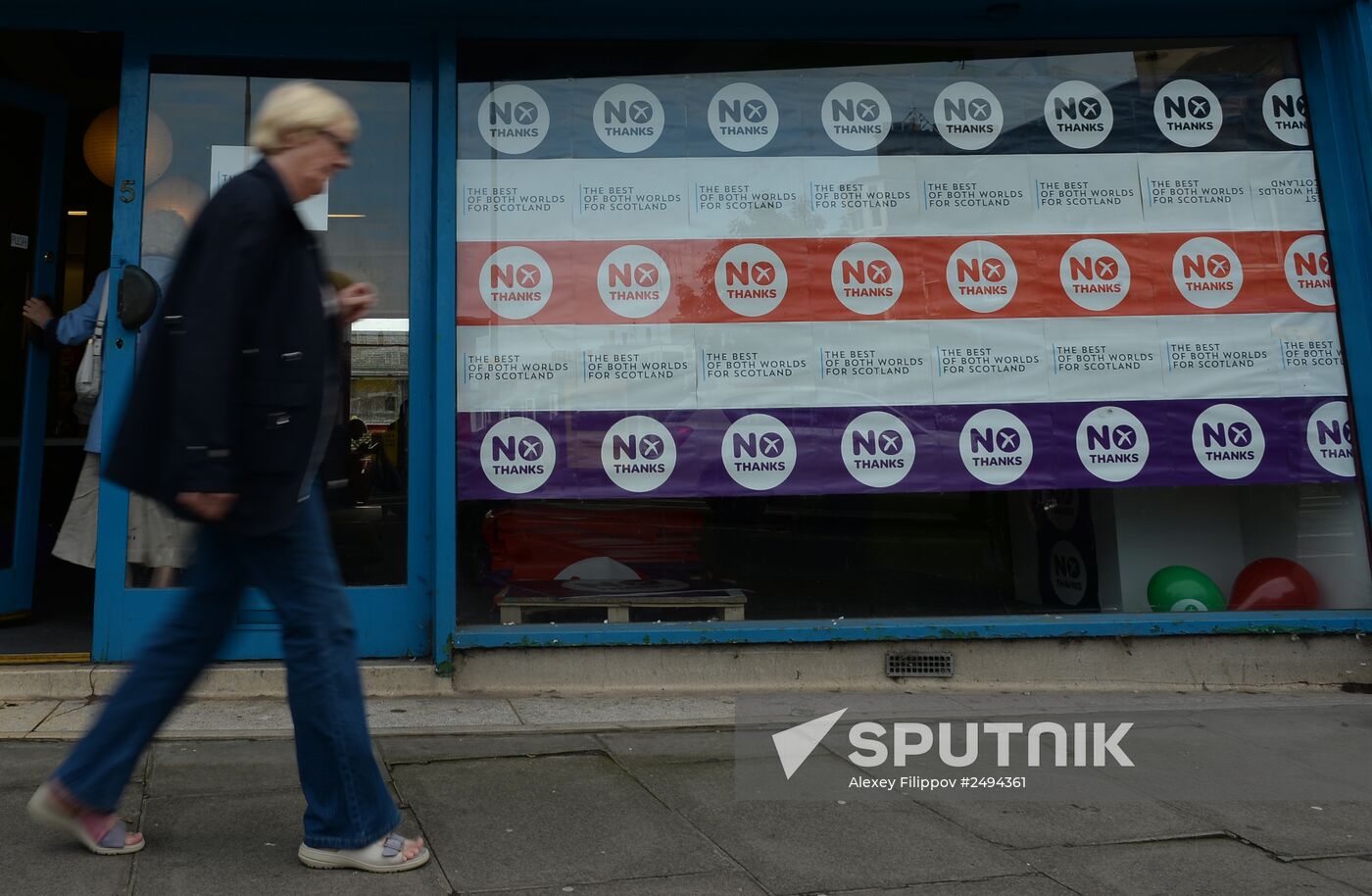 Edinburgh on the eve of referendum on Scottish Independence