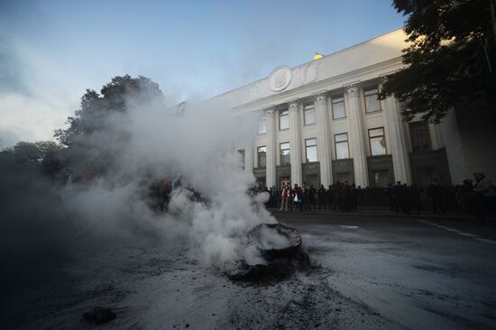 Rally in support of law on lustration in Kiev