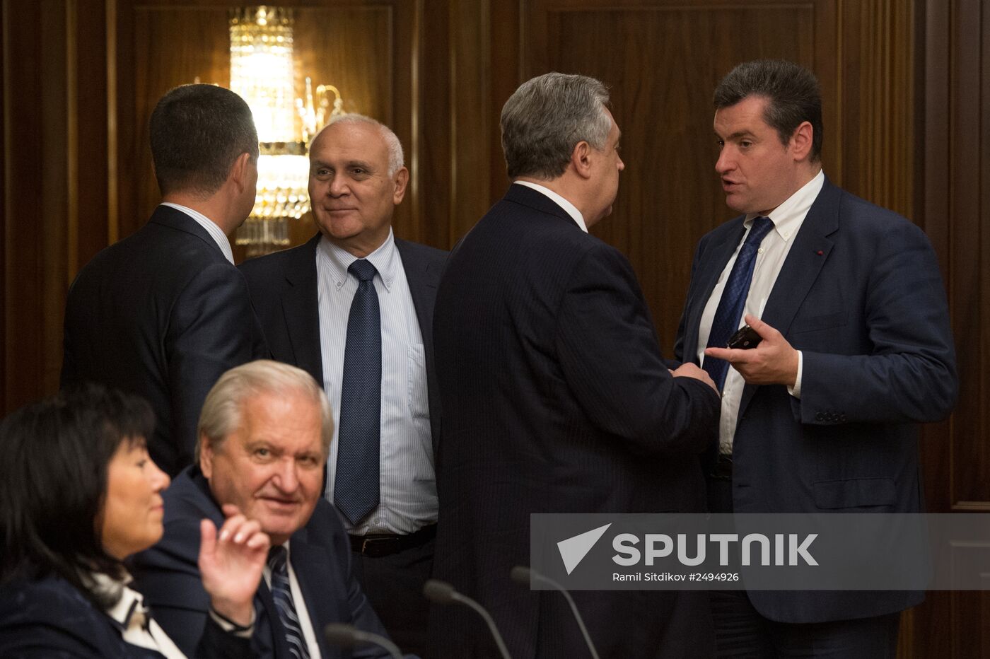 State Duma speaker meets with Ukrainian parliament members