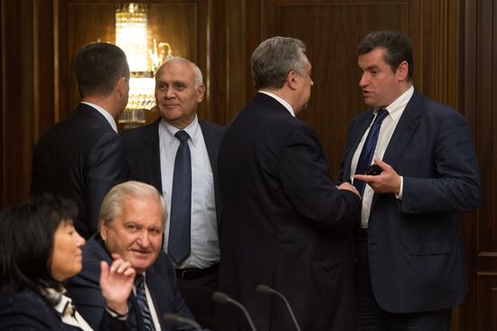 State Duma speaker meets with Ukrainian parliament members
