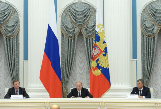 Vladimir Putin meets with elected governors of Russia's regions